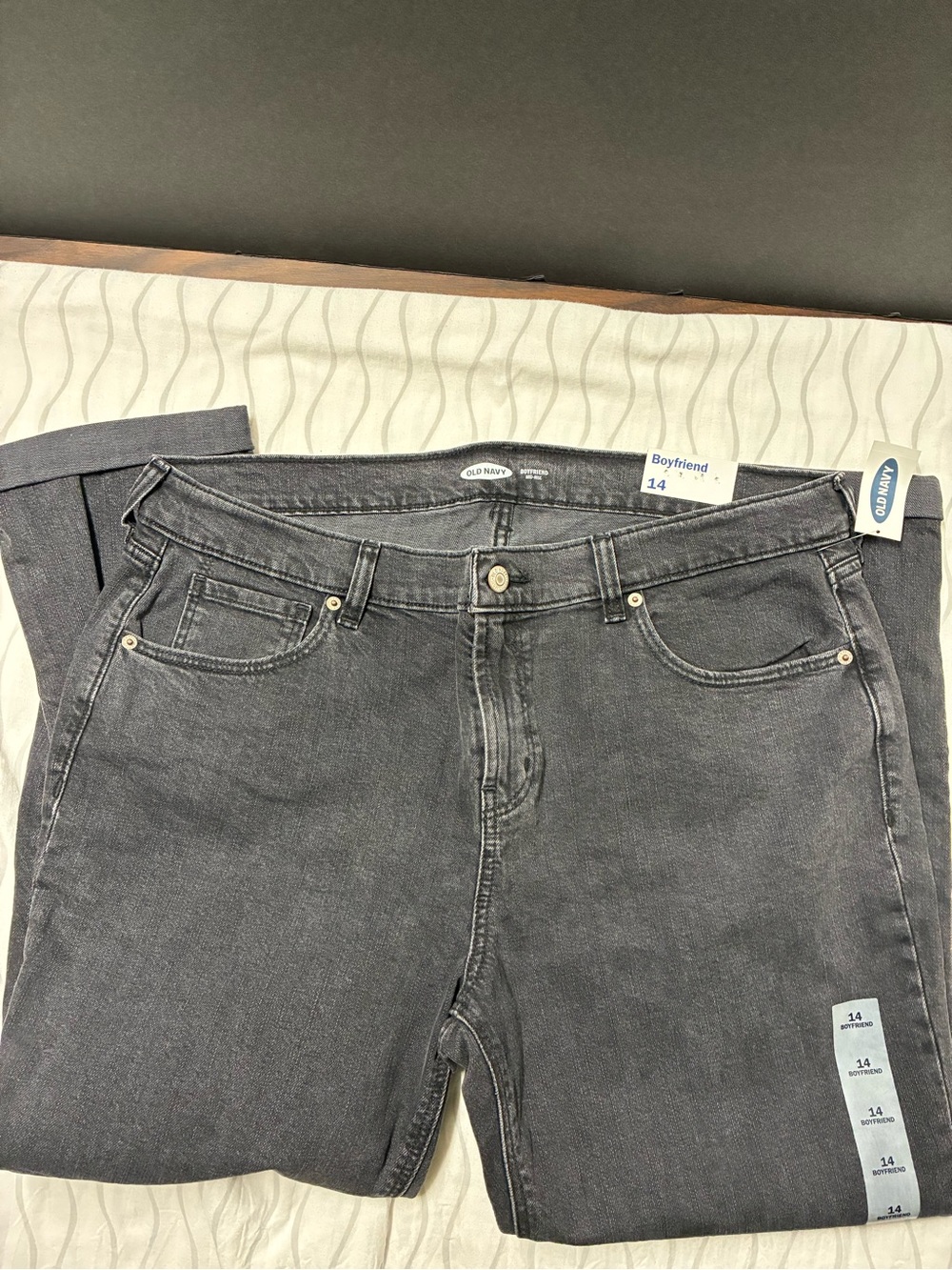 New Old Navy Women's Boyfriend Jeans - Dark Gray